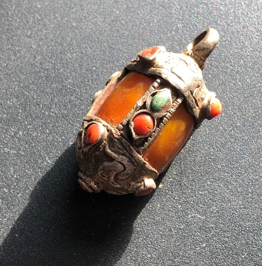 Antique Tibet Silver Pendant (1 of 4)