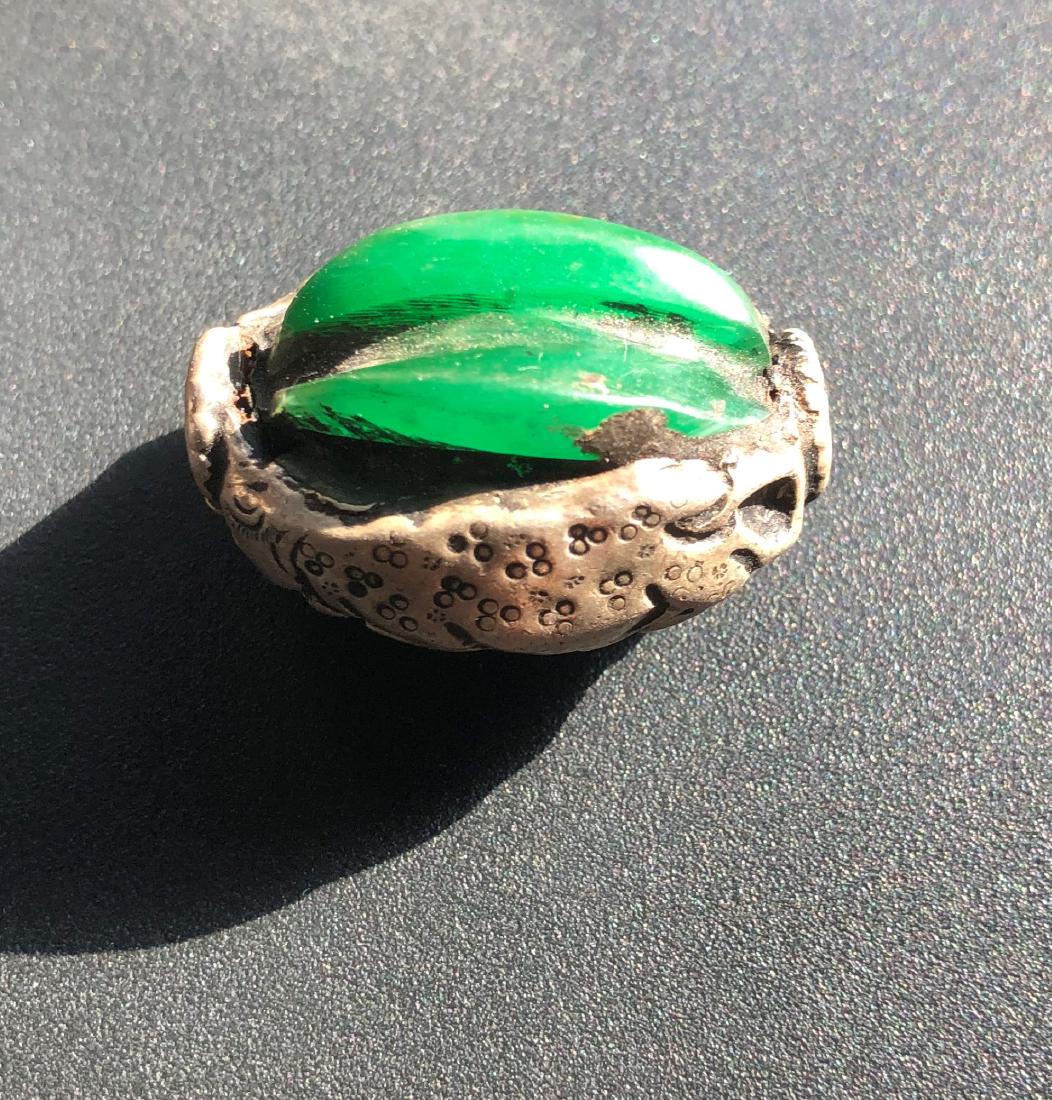 Antique Tibet Silver Leopard Pendant (1 of 5)