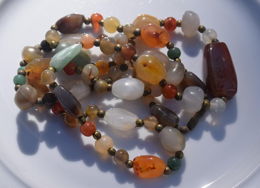 Vintage Carnelian Necklace: Vintage Carnelian Necklace, Length: 32"