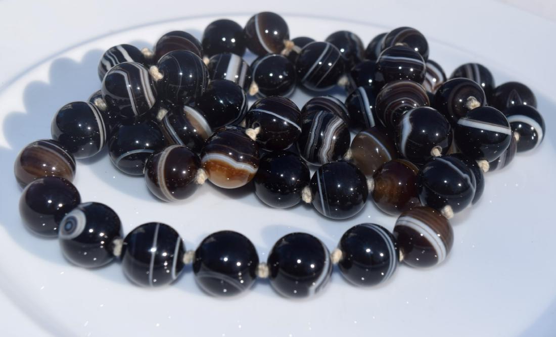 Vintage Agate Beads Necklace, 14mm Bead (1 of 3)