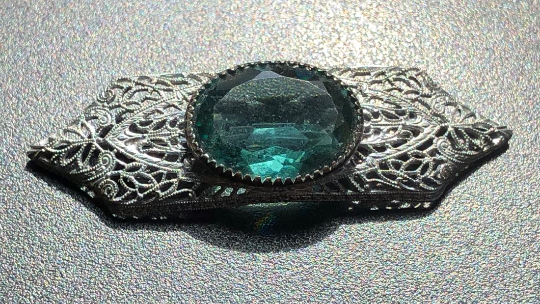 Antique Sterling Silver Brooch Pin (1 of 4)