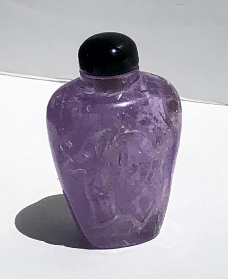 Antique Amethyst Snuff Bottle (1 of 6)