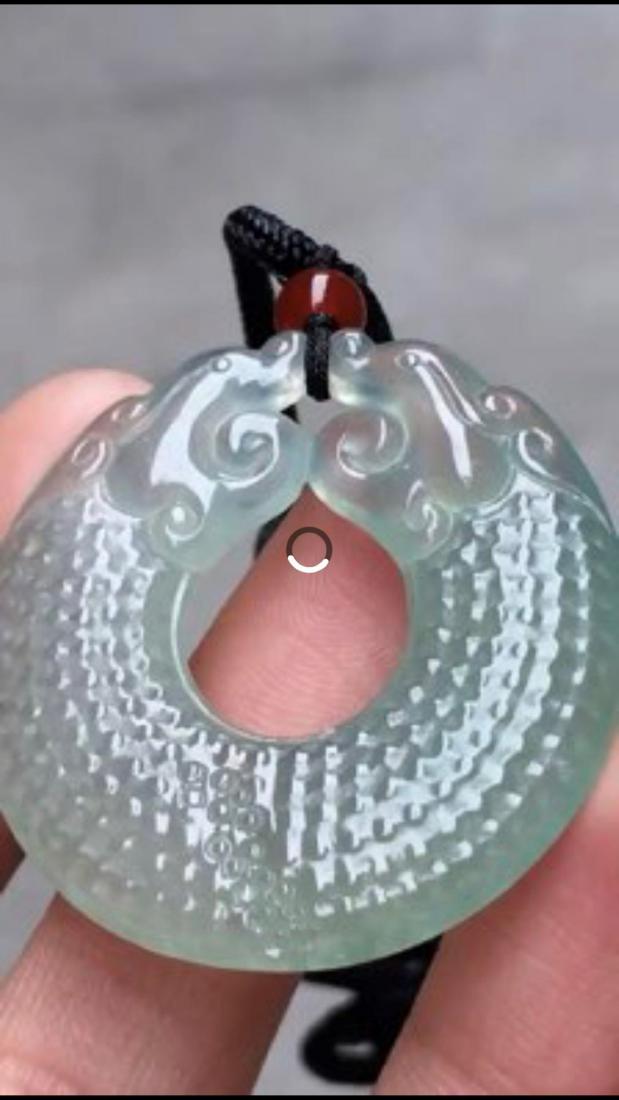Natural Jadeite Dragon Pendant (1 of 2)