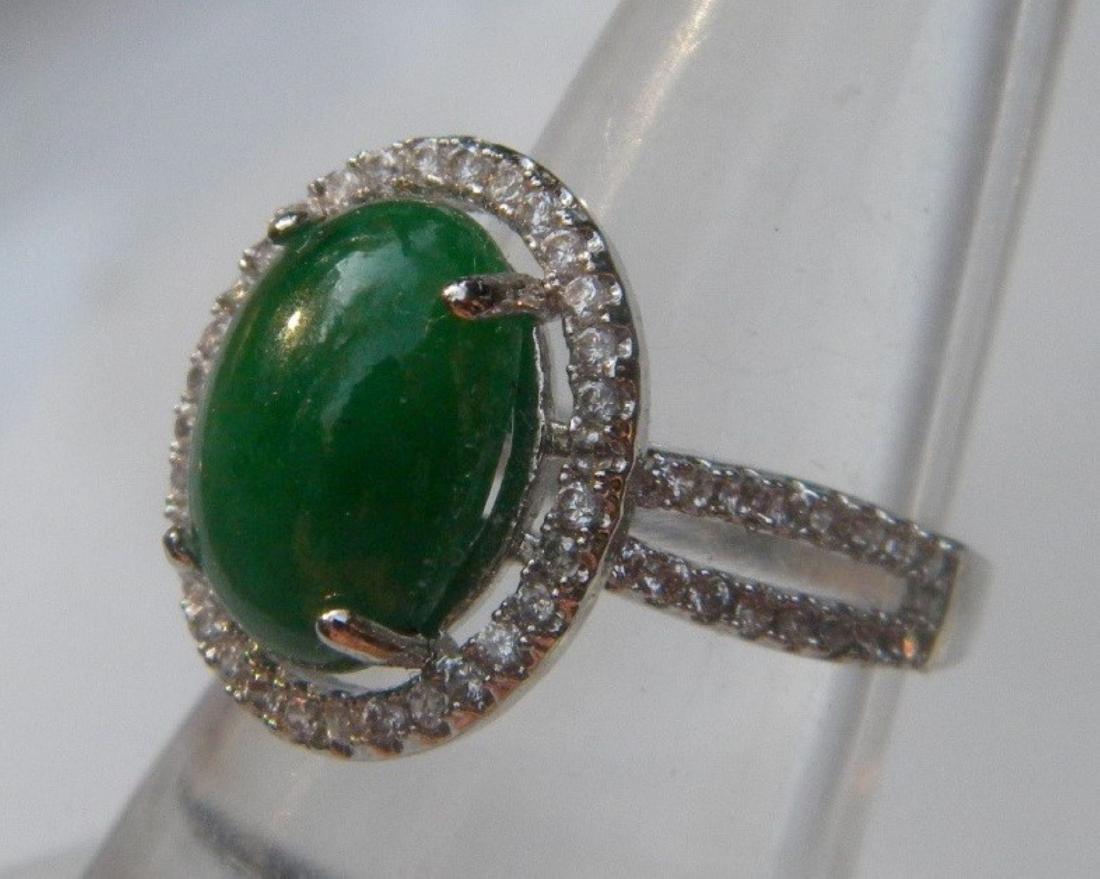 Natural Green Jadeite Ring (1 of 2)
