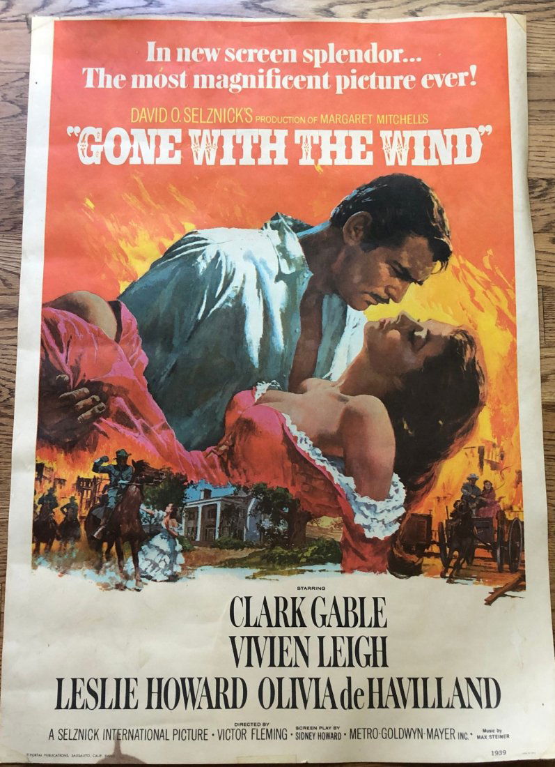 Vintage Gone with the Wind Poster (1 of 5)