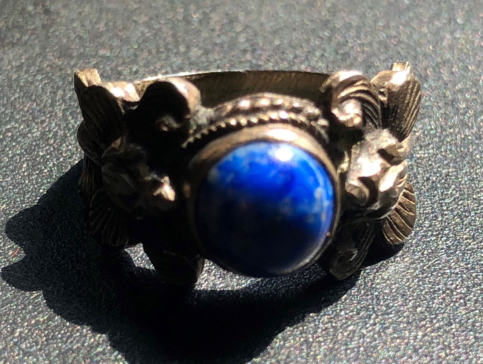 Vintage Silver Lapis Ring (1 of 2)