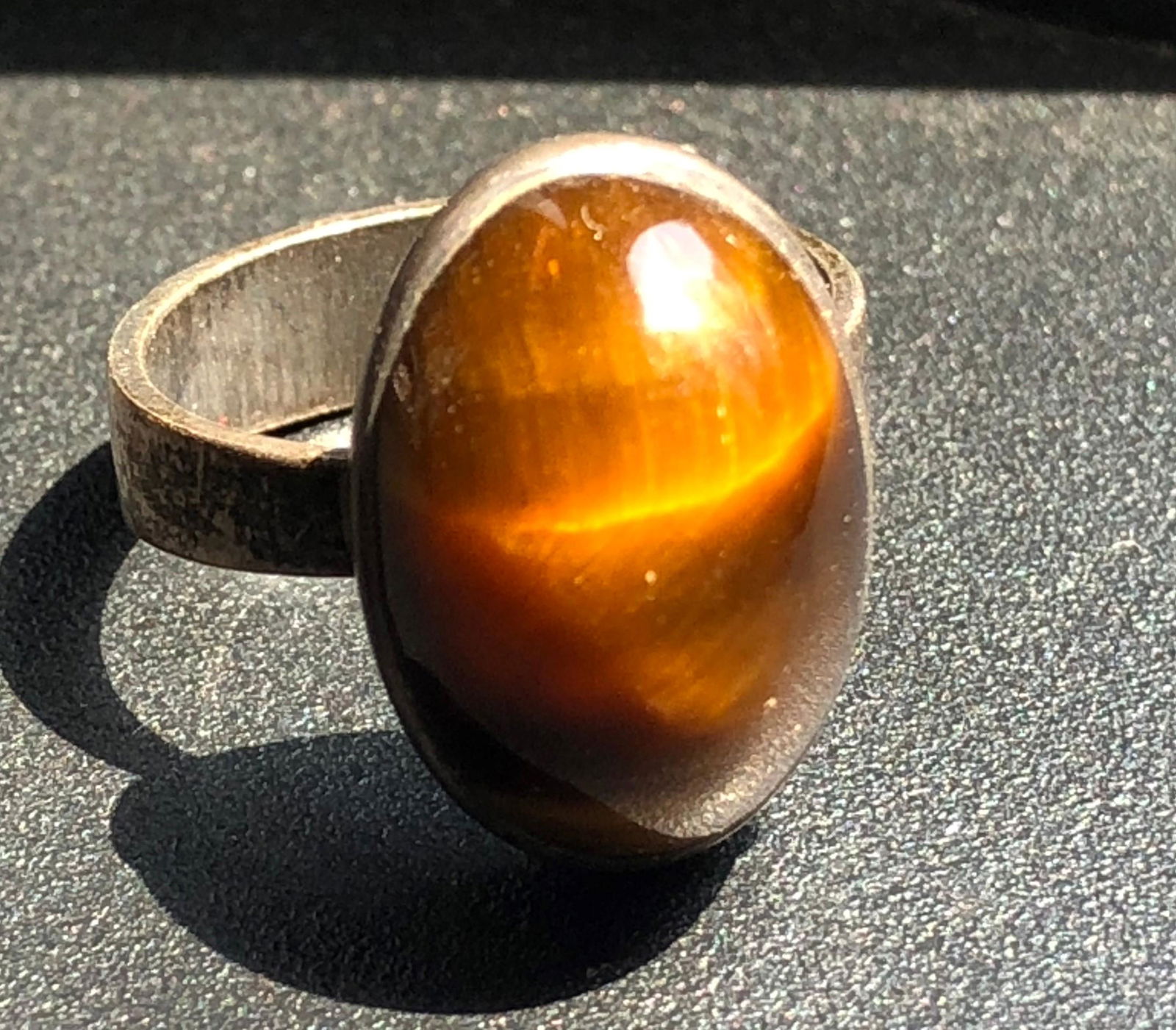 Vintage Silver Tiger's Eye Ring (1 of 4)