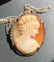Vintage Sterling Silver Cameo Pendant Necklace Marked - 3