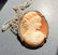 Vintage Sterling Silver Cameo Pendant Necklace Marked - 5
