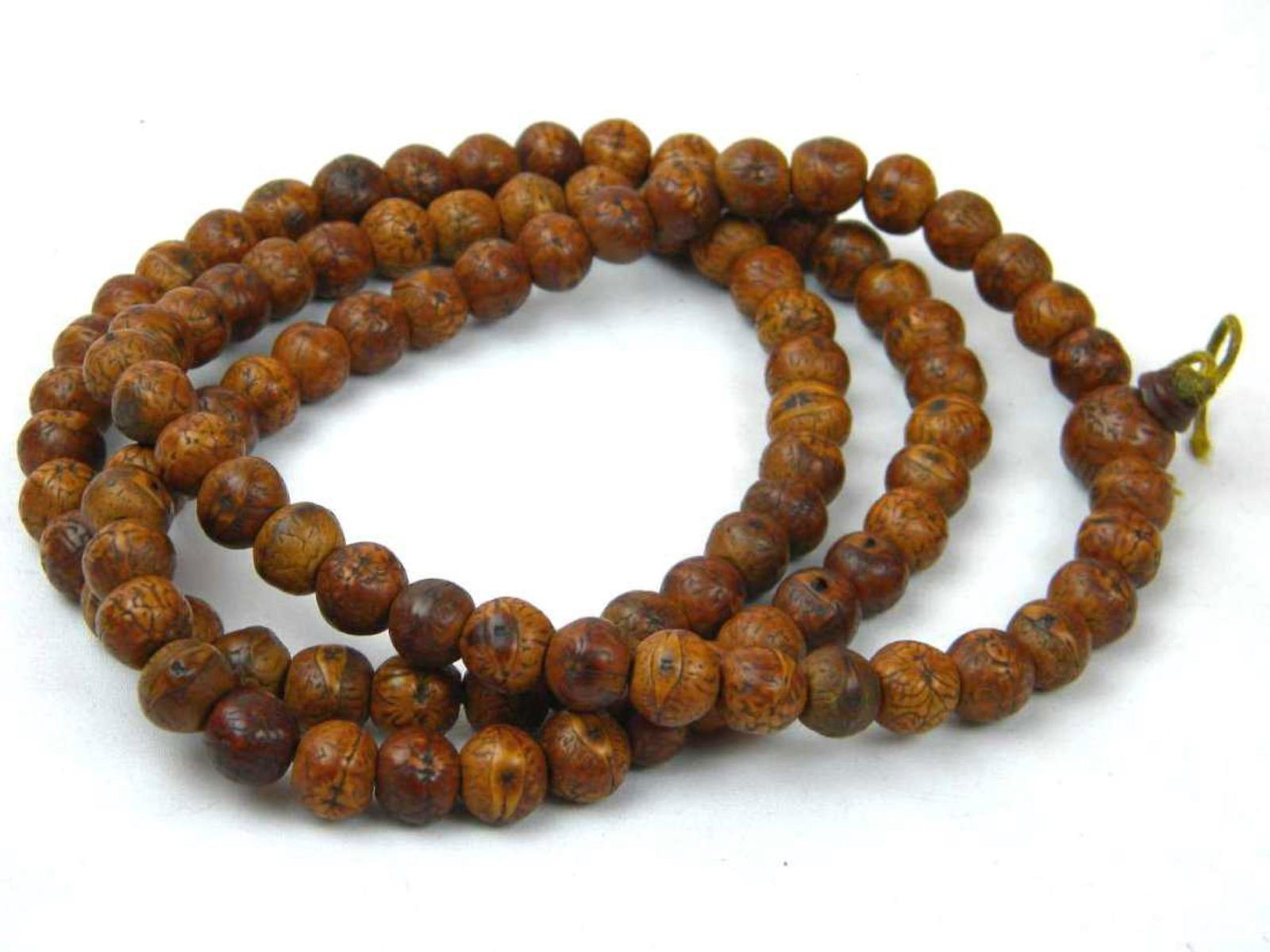 ANTIQUE CHINESE PHEONIX EYE 108 BUDDHIST PRAYER BEAD (1 of 4)