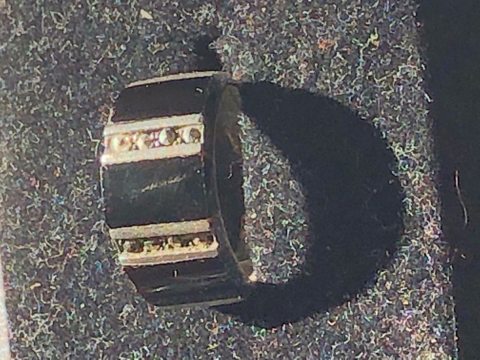 Vintage Silver Black Onyx Ring (1 of 2)