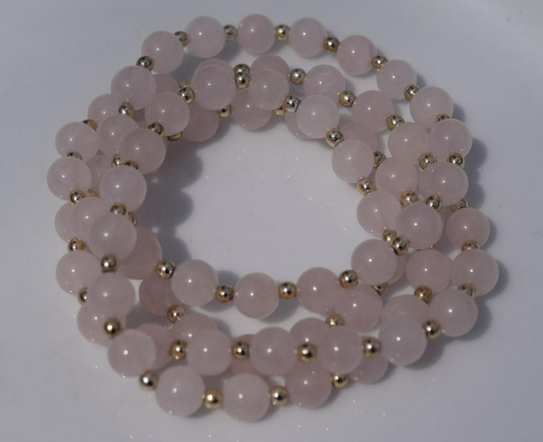 Vintage Pink Crystal Necklace (1 of 2)