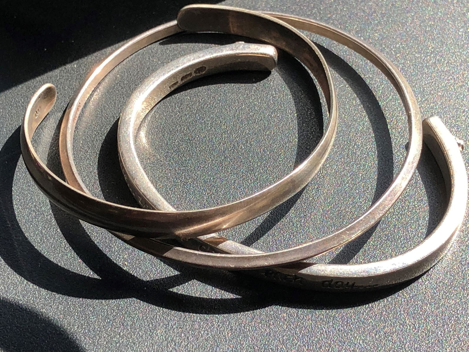 Three Vintage Silver Bracelets (1 of 1)