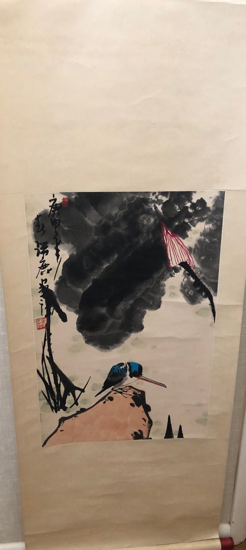 Vintage Chinese Ink Scroll  on Paper (1 of 6)