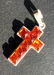 Vintage Silver Amber Pendant, Size: 1.25"