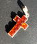 Vintage Silver Amber Pendant, Size: 1.25" - 2