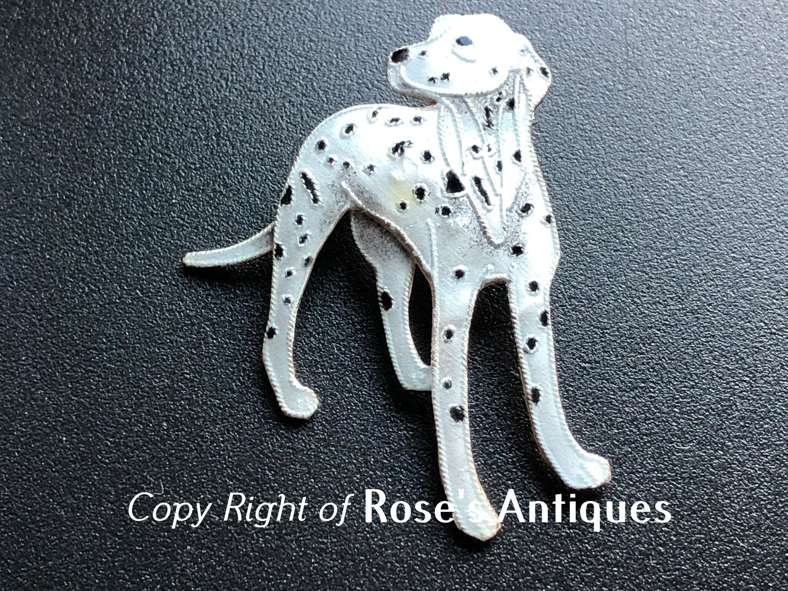 Vintage Silver Dog Brooch Pin Marked 925 (1 of 5)