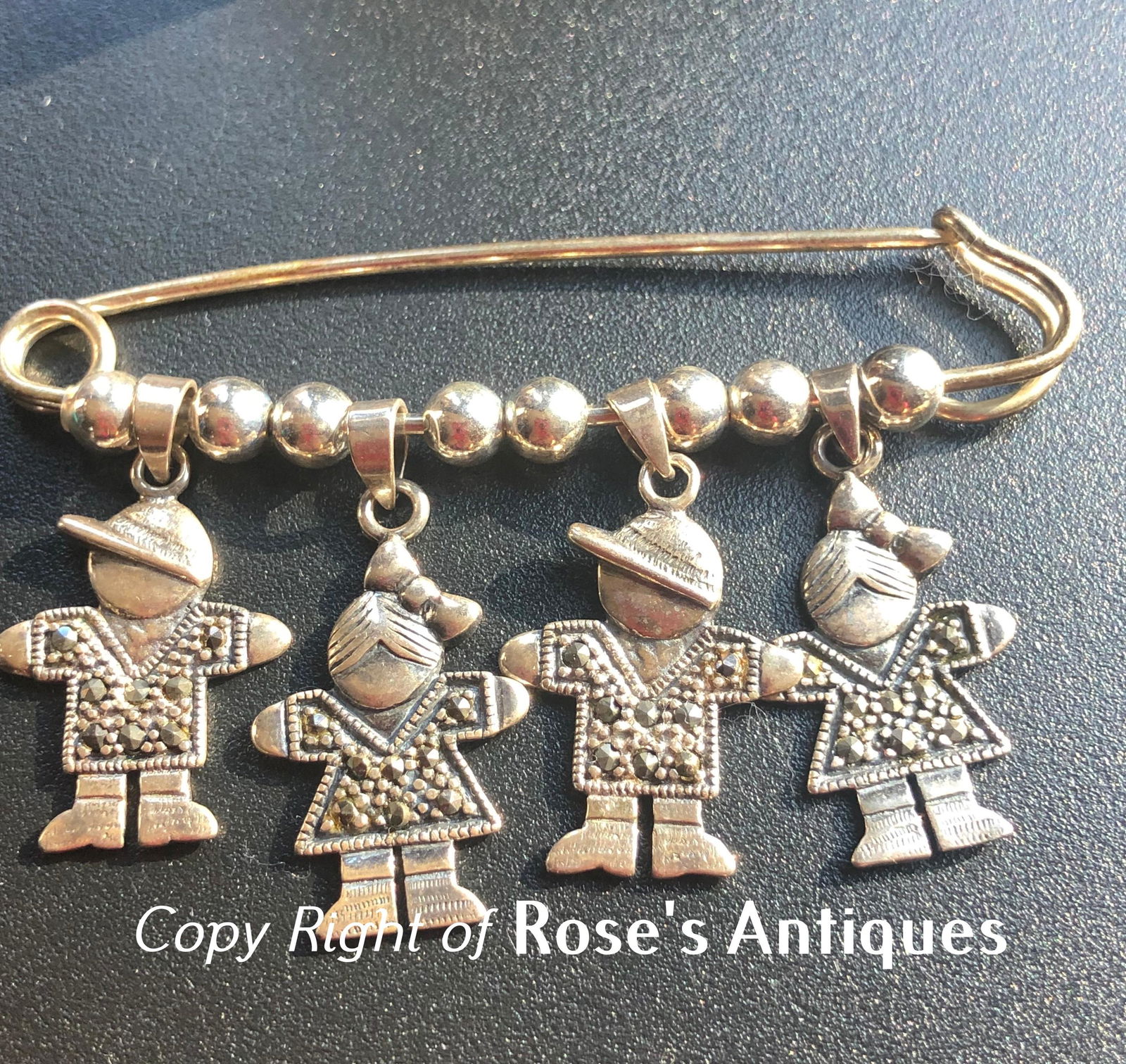 Vintage Silver Pin Marked 925 (1 of 4)