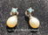 Pair of Vintage Silver Pearl Earrings - 2