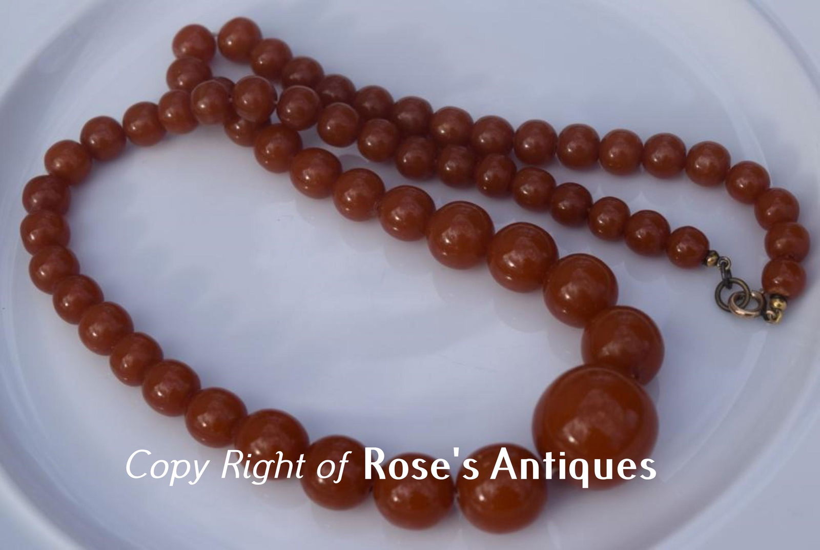 Vintage Natural Amber Necklace (1 of 2)