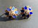 Pair of Vintage Enamel Silver Earrings - 2