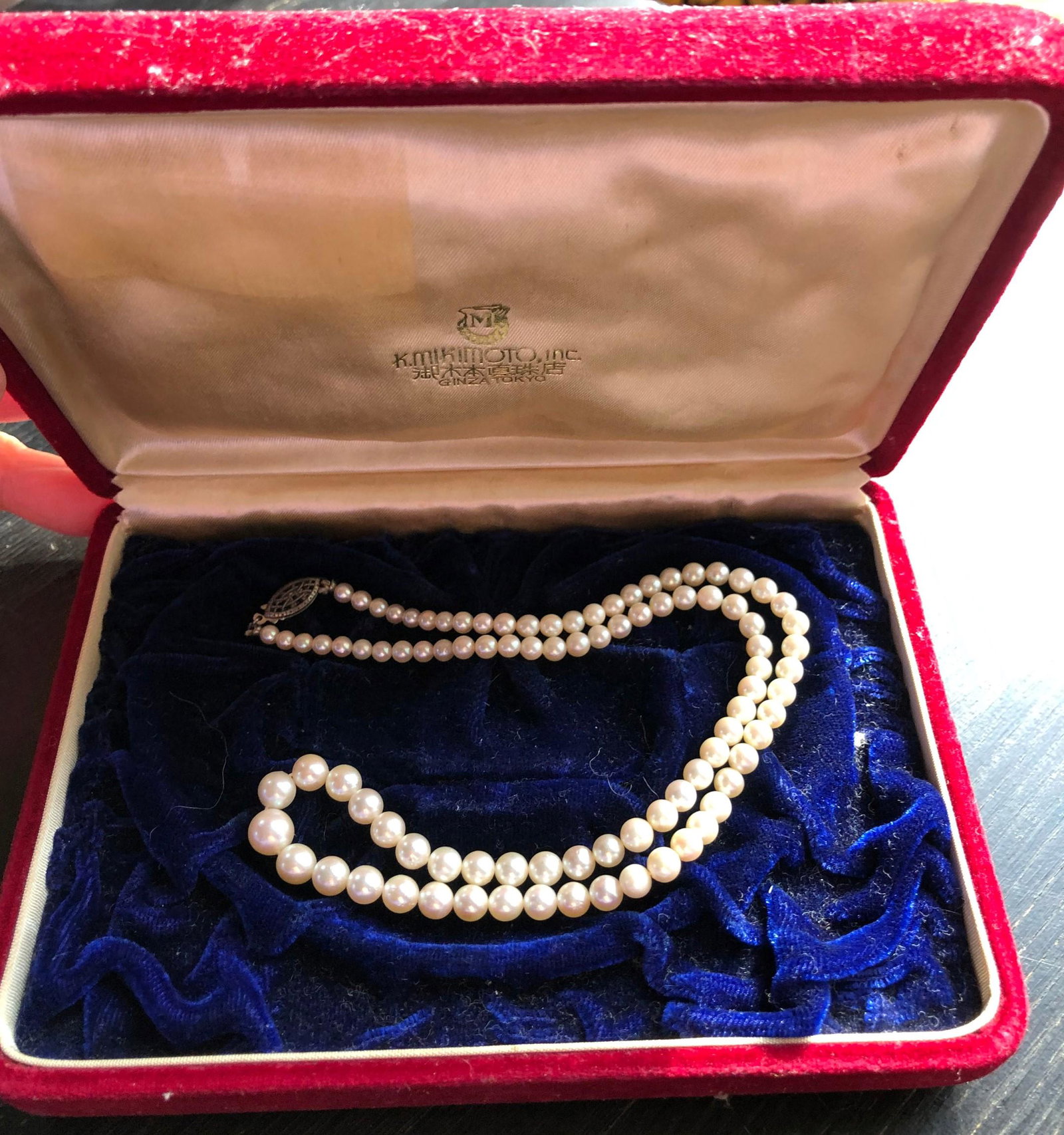 Antique MiKimoto Neckalce with Origional Box: Antique MiKimoto Neckalce with Origional Box