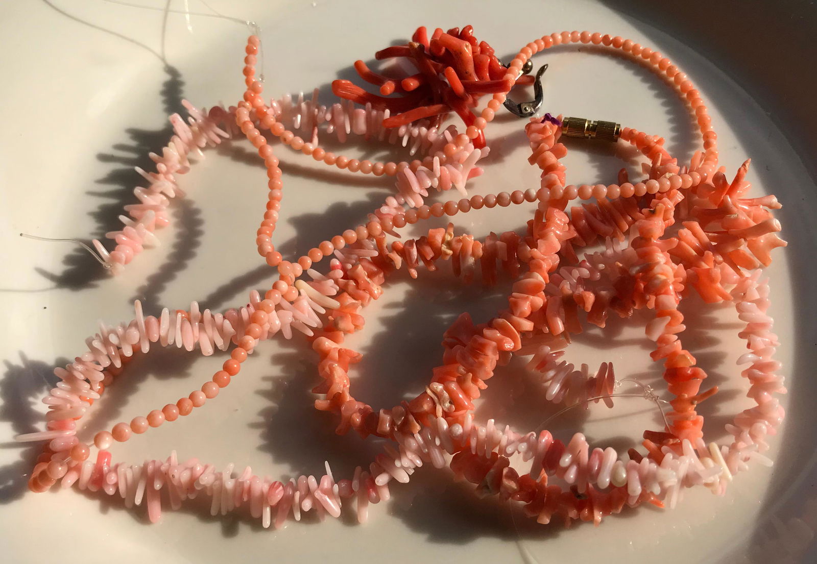 Three Coral Necklaces (1 of 3)