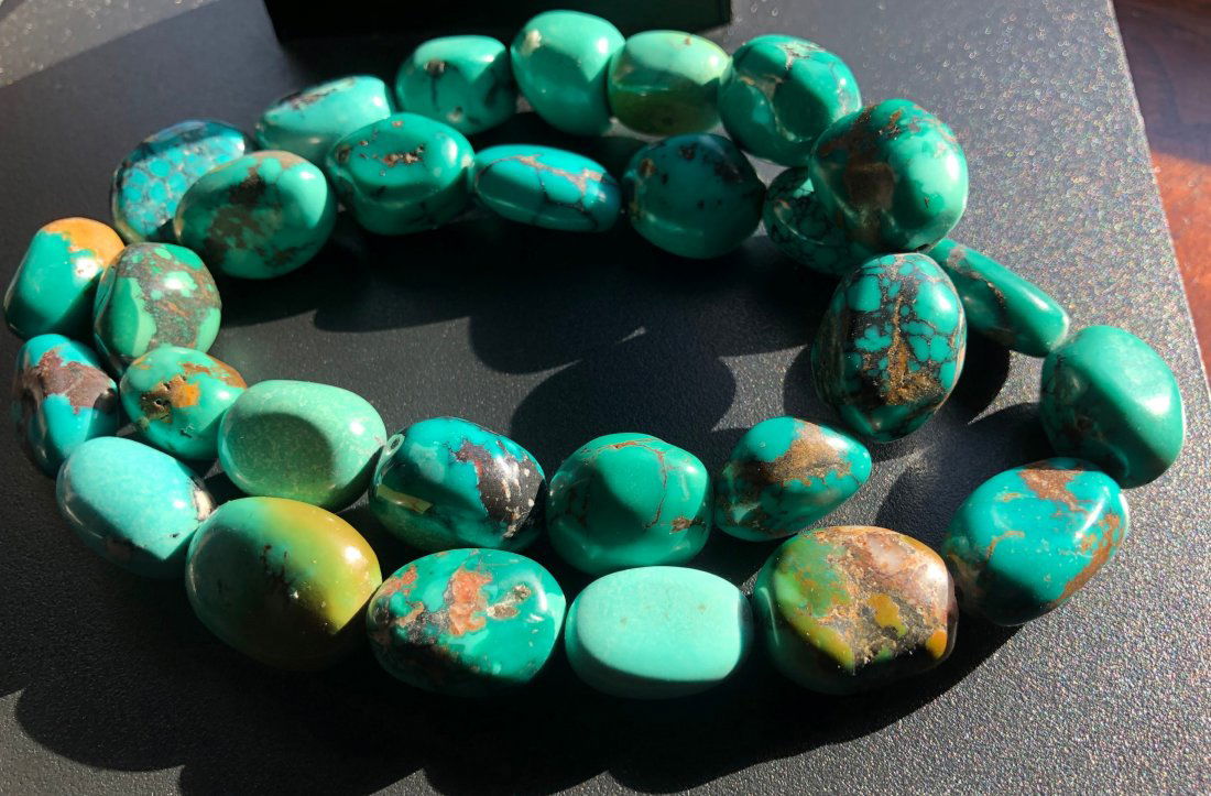 Vintage Turqouse Beads Necklace (1 of 2)