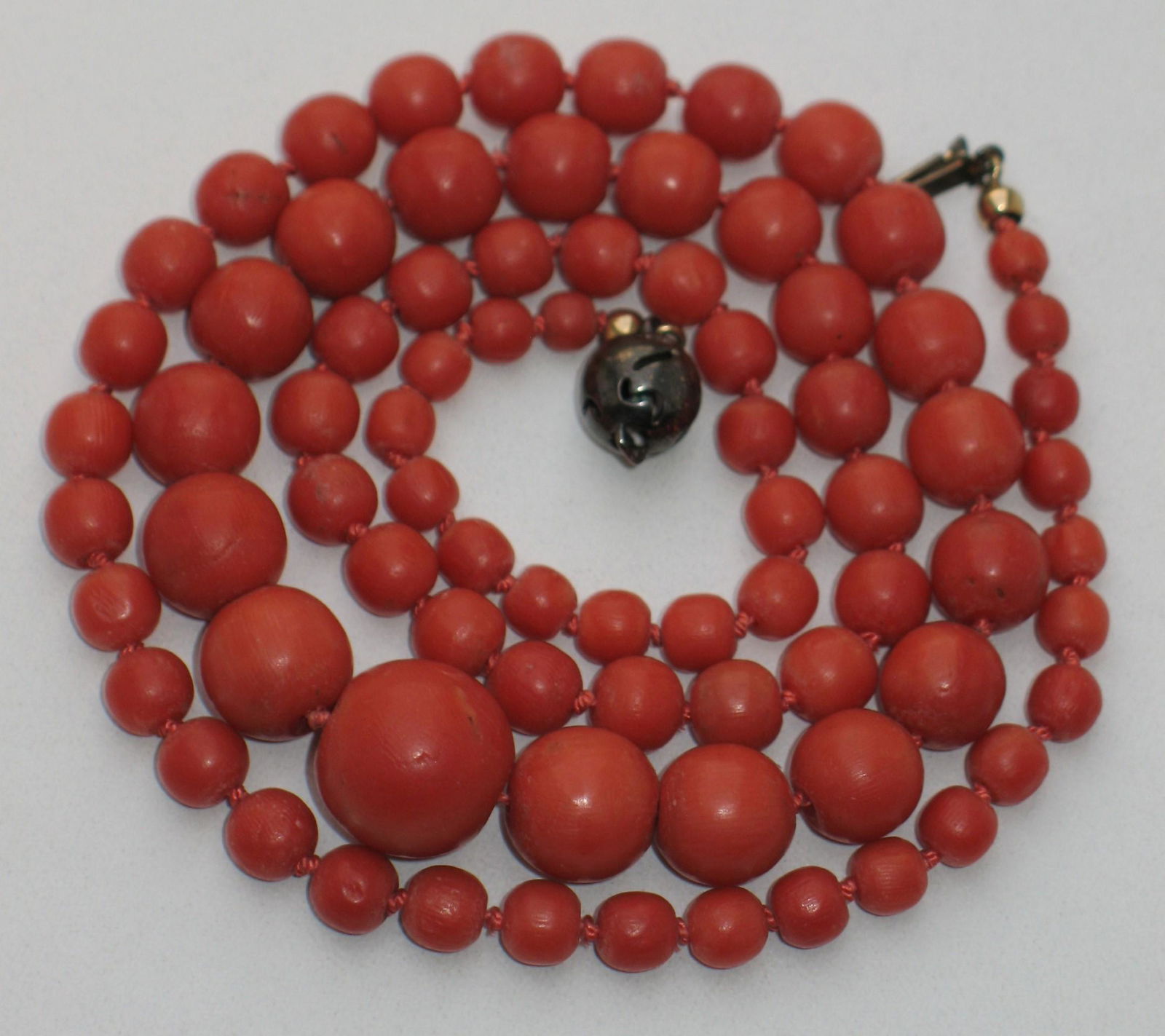 Antique Deep Red Coral Necklace (1 of 3)