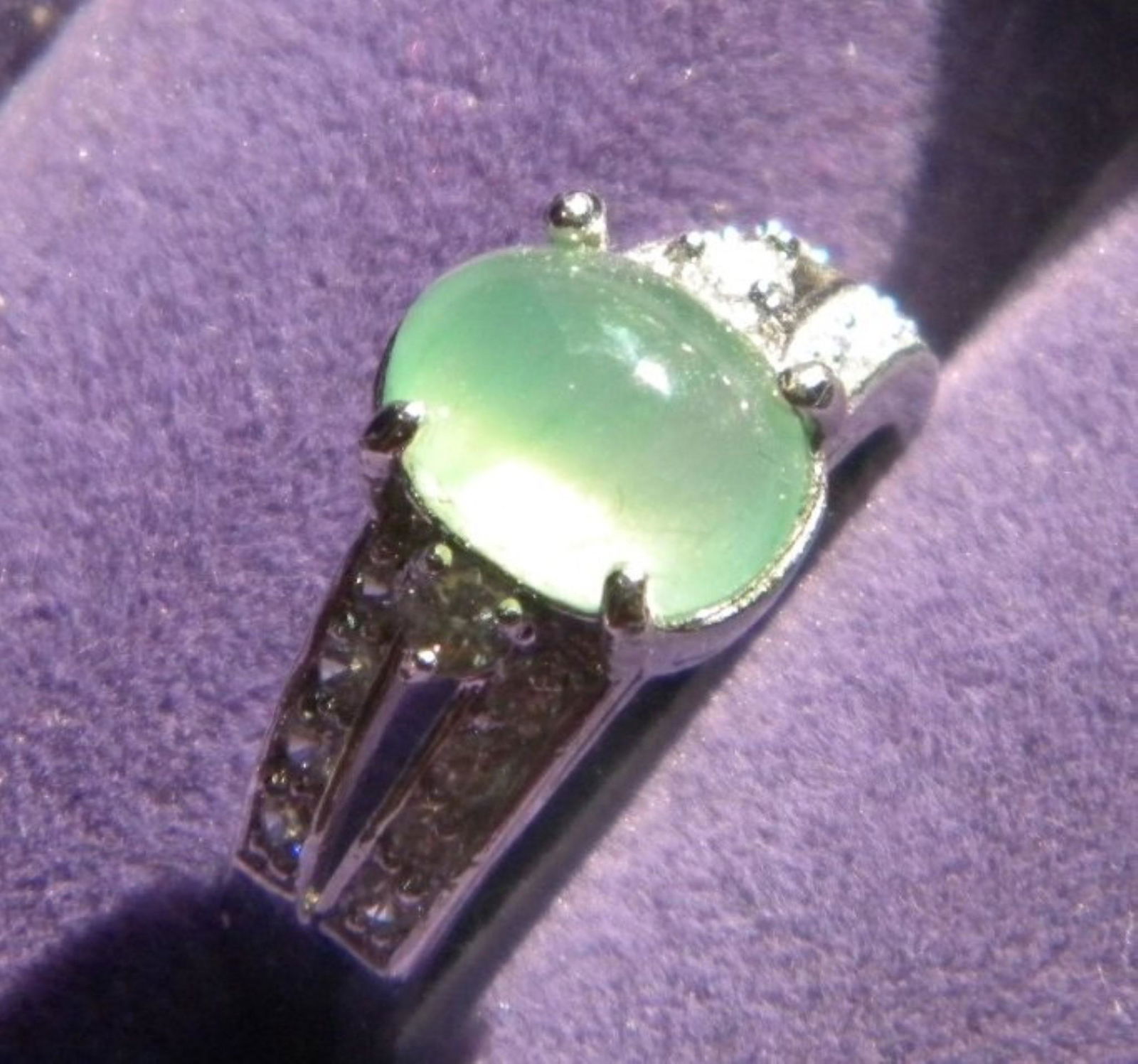 Natural Green Jadeite Ring (1 of 3)