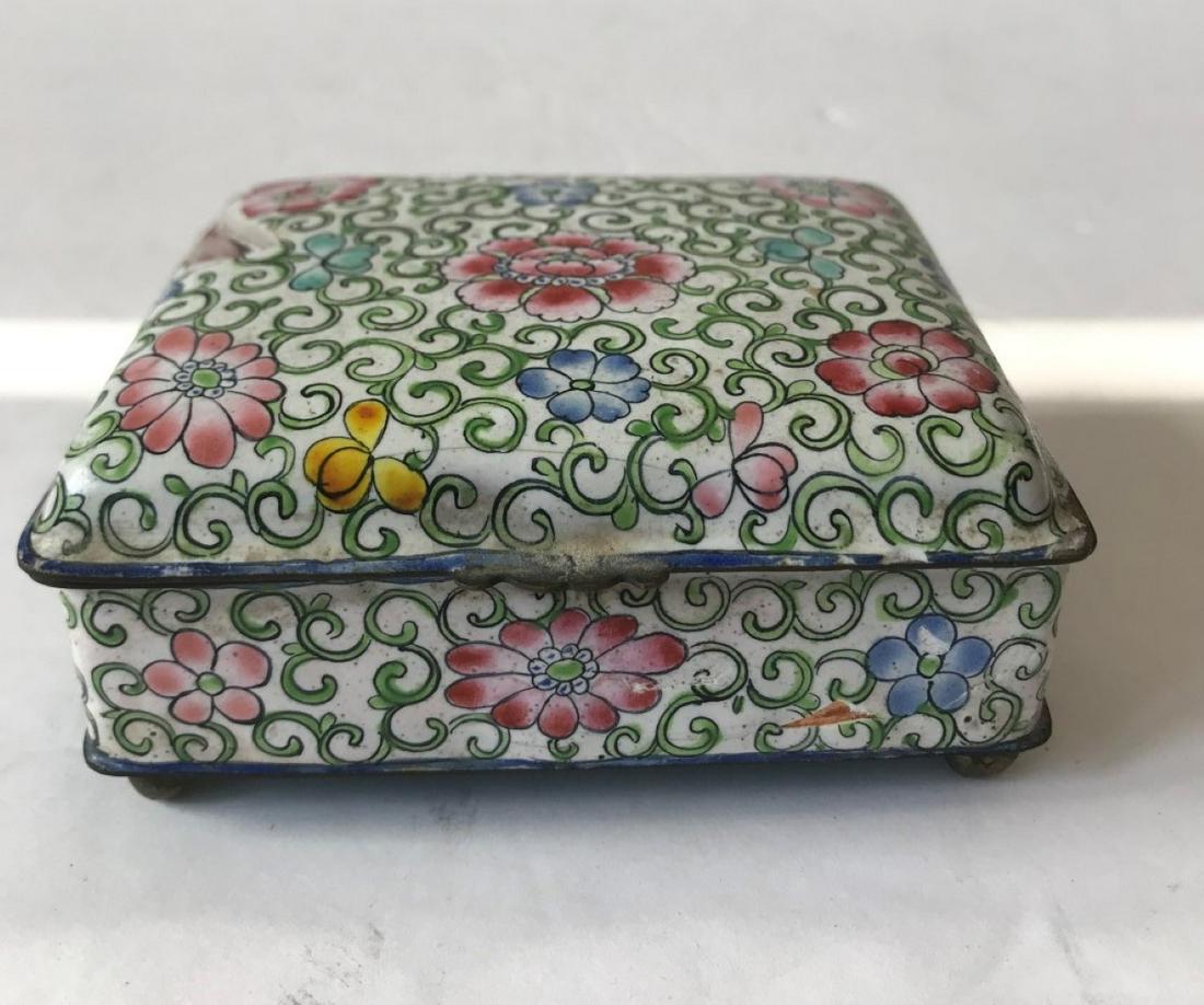 Antique Chinese Enamel Box Marked China (1 of 7)