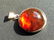Vintage Silver Amber Pendant Marked NC From