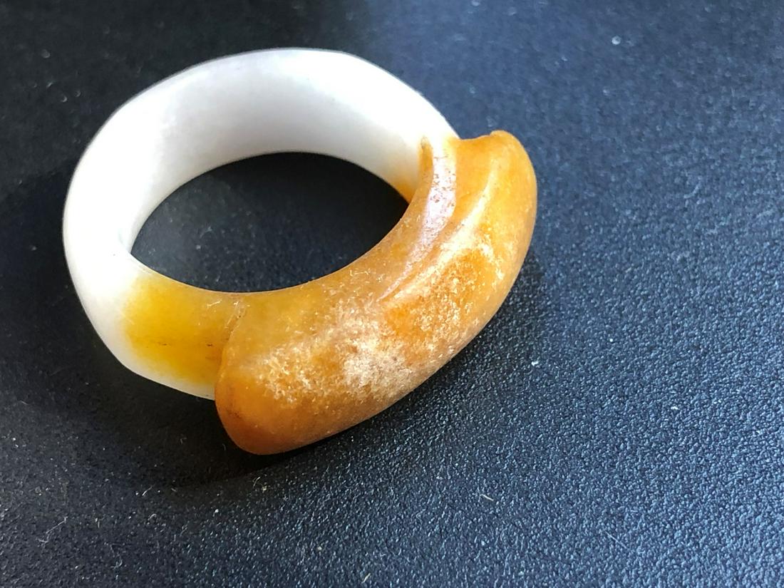 Antique Red Jadeite Ring Qing Dynasty (1 of 2)