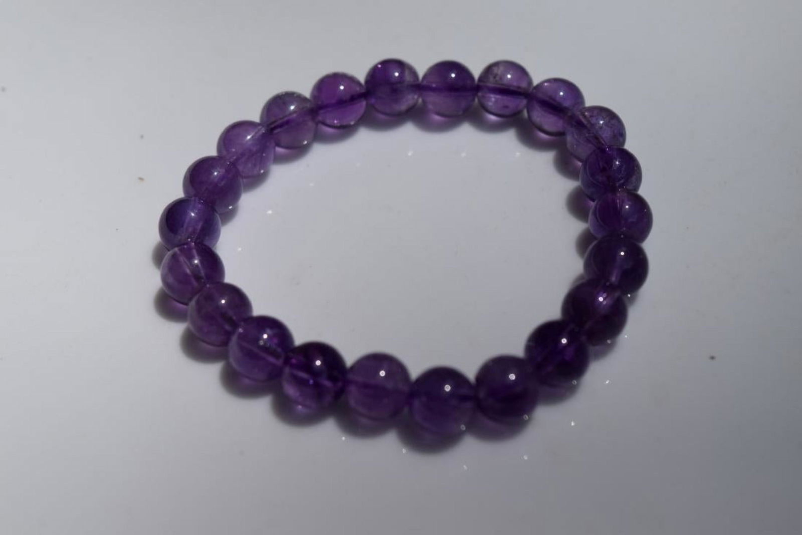 Vintage Amethyst Bead Bracelet (1 of 2)