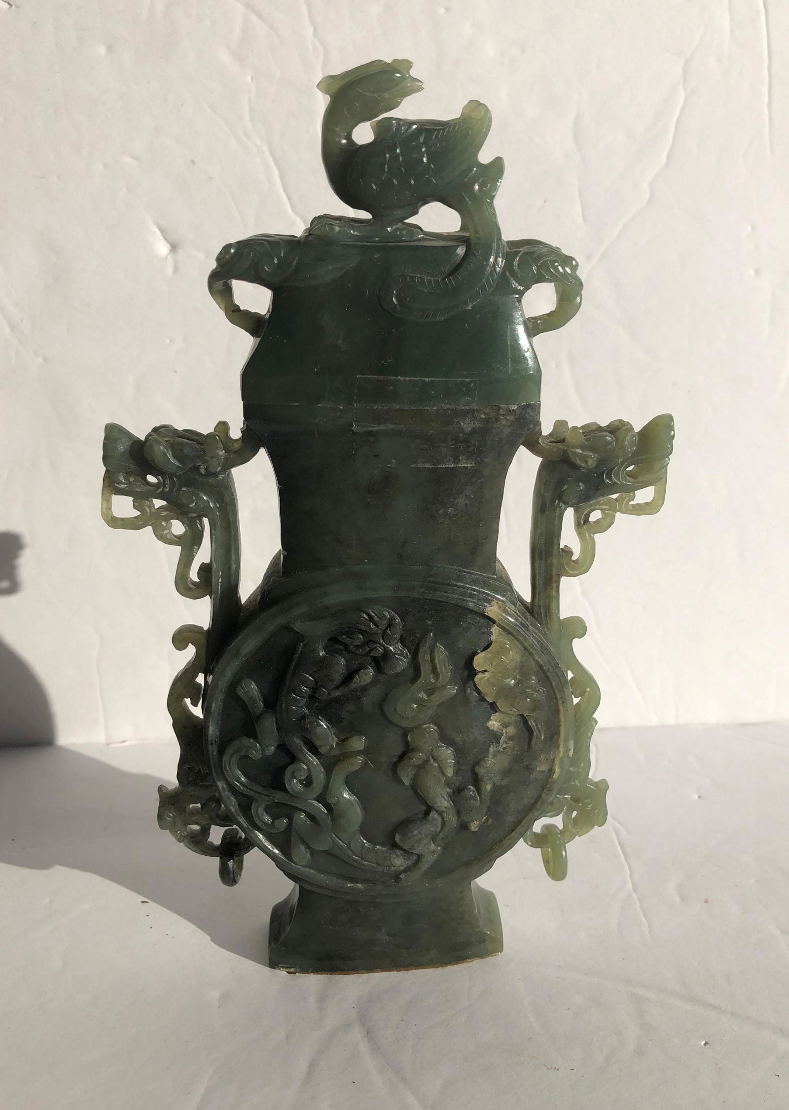 Antique Green Jade Vase (1 of 11)