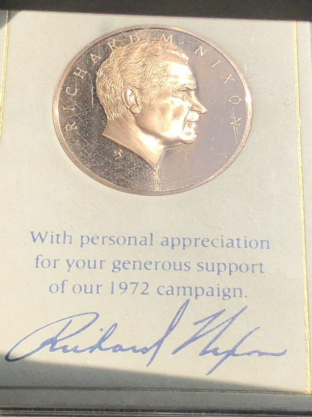 President Nixon Year 1972 Re-elect President Coin (1 of 5)