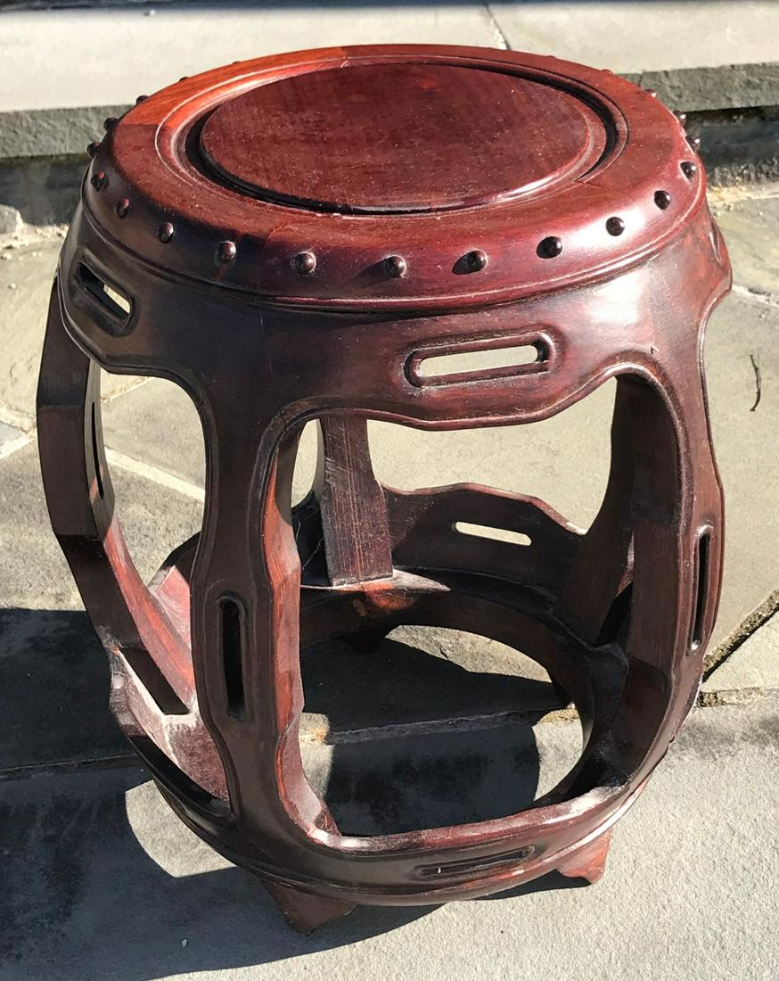 Vintage Chinese hardwood Stool (1 of 6)