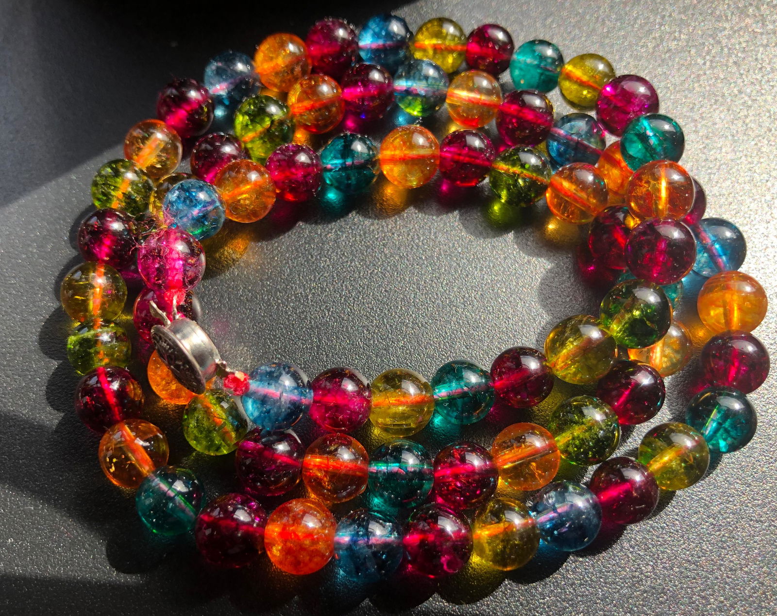 Vintage Tourmaline Beads Necklace (1 of 2)