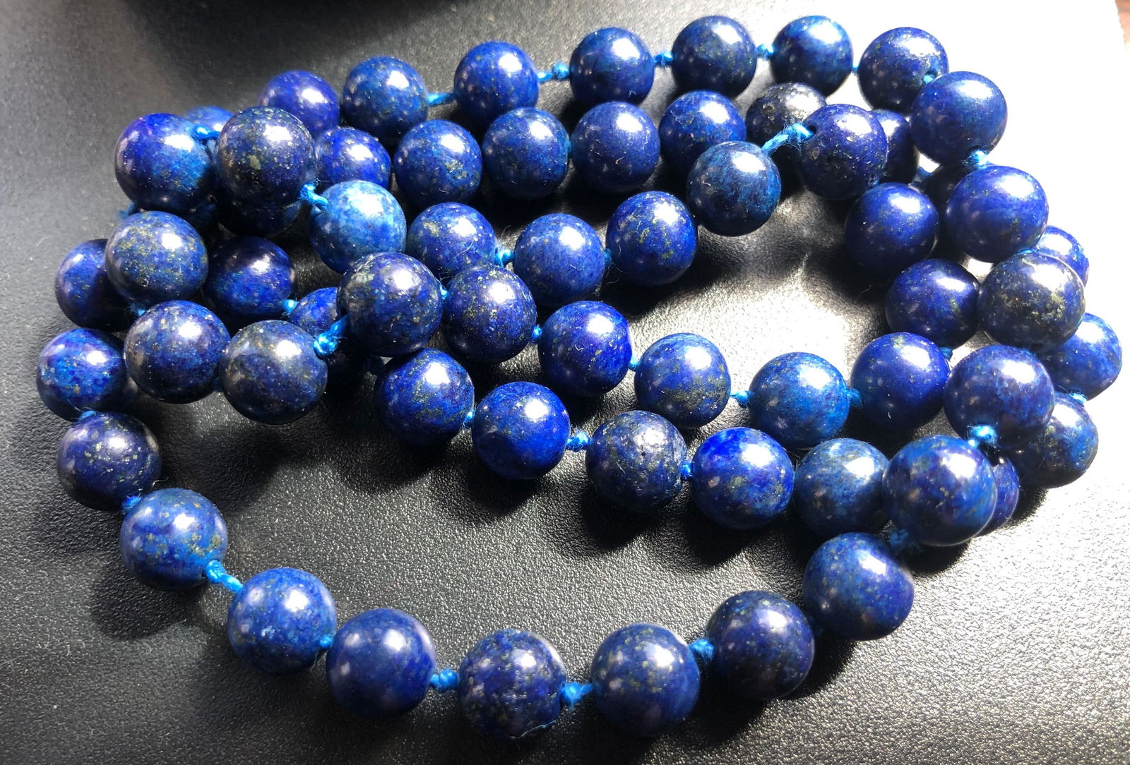 Vintage Lapis Beads Necklace (1 of 3)