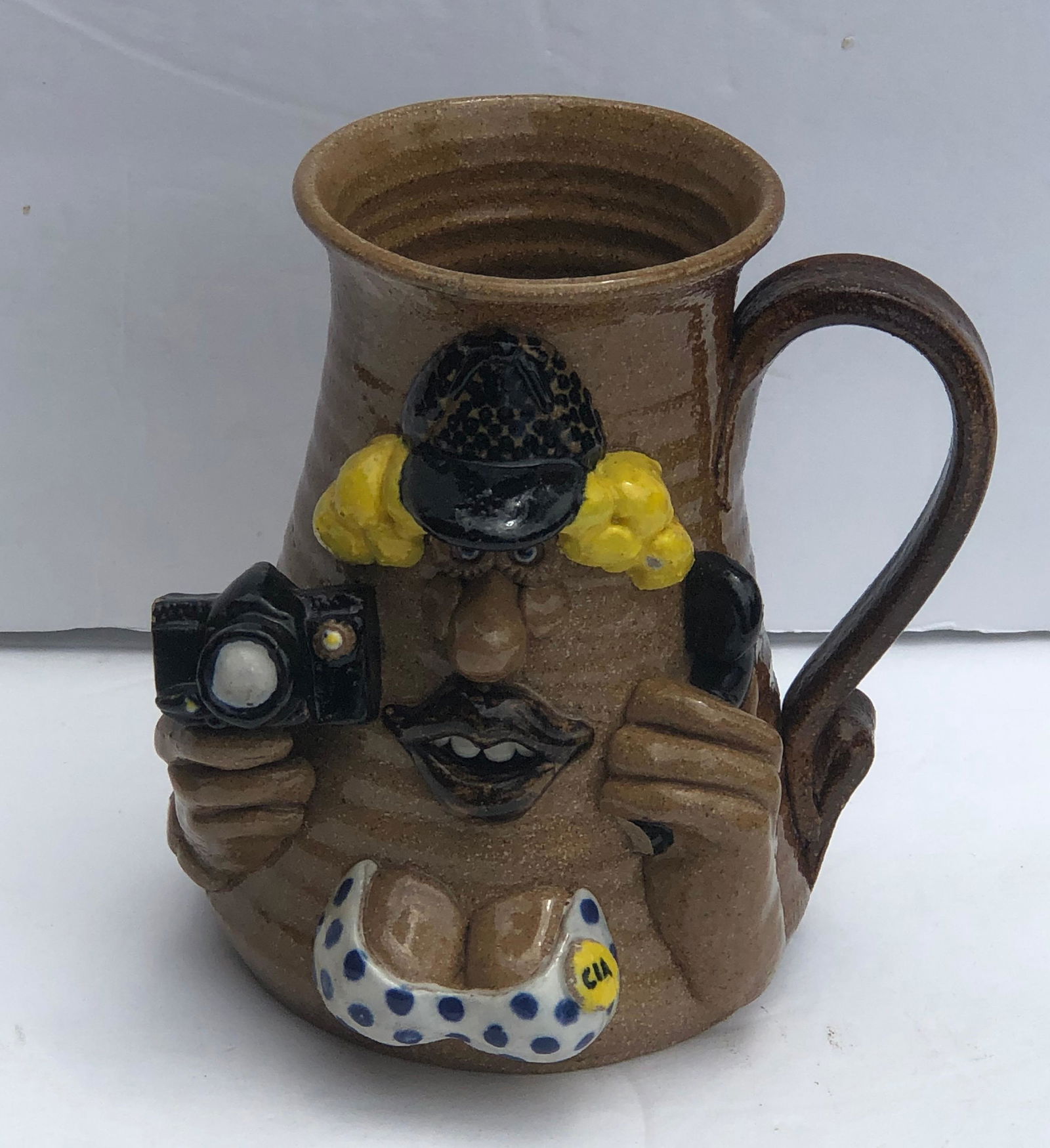 Lytle CIA coffee mug, signed and dated 1977 on base (1 of 3)