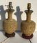 Pair of Antique Chinese White Cinnabar Vases mounted as
