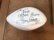 Original NFL RB Tony Dorsett Signed Football No.33