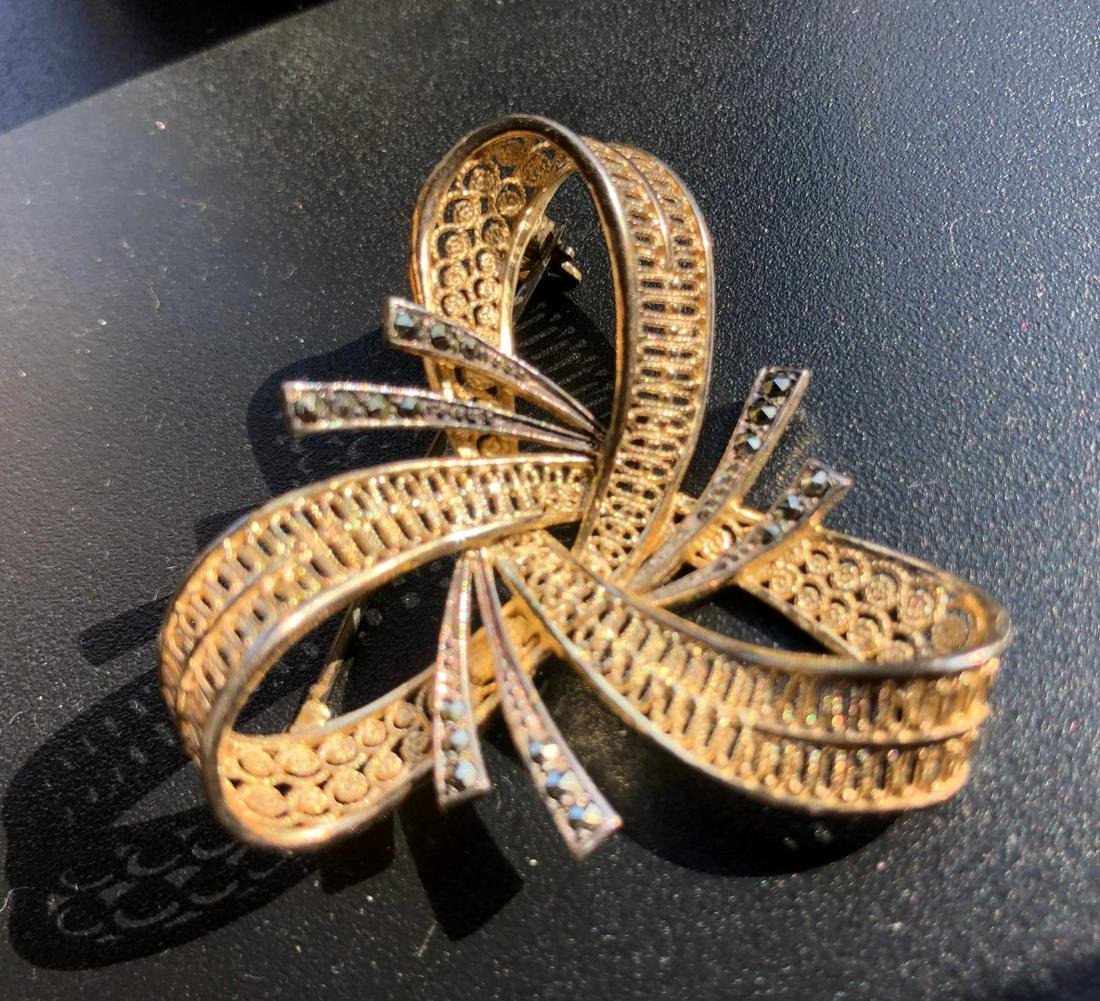 Antique Silver Brooch Pin Marked Silver Germany (1 of 3)