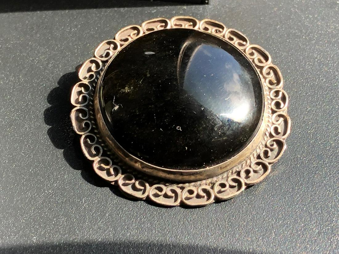 Antique Silver Brooch Pin, Size: 1.75" (1 of 3)