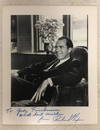 Photograph signed Richard Nixon