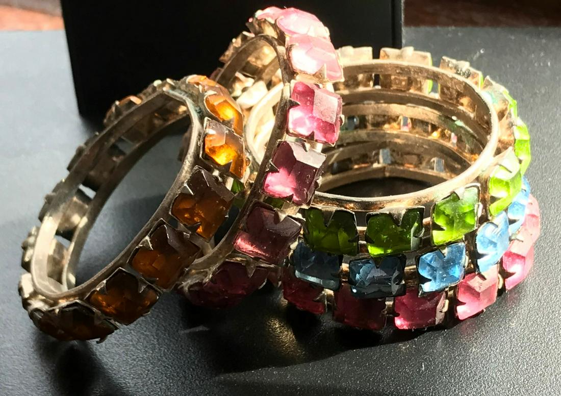 Five Vintage Napkin Or Scraf Rings: Five Vintage Napkin Or Scraf Rings