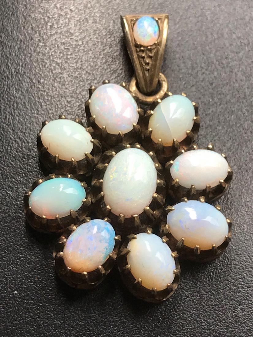 Vintage Silver Opal Pendant (1 of 3)