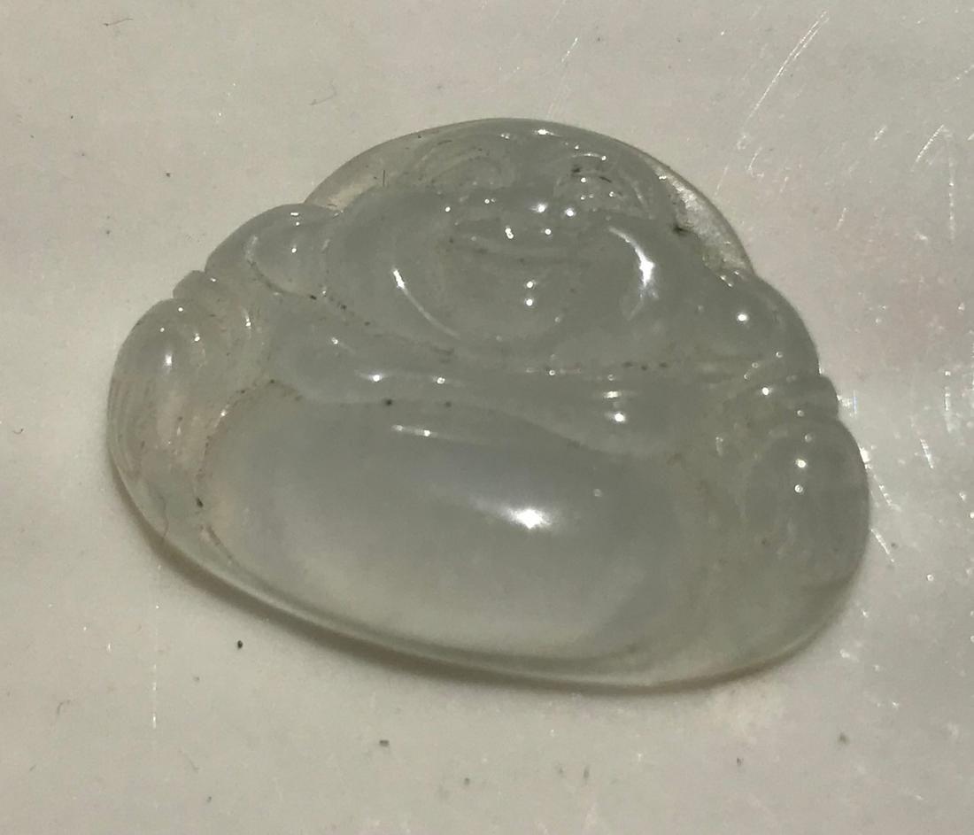 Natural Jadeite Buddha Pendant: Natural Jadeite Buddha Pendant, Size: 1.1"