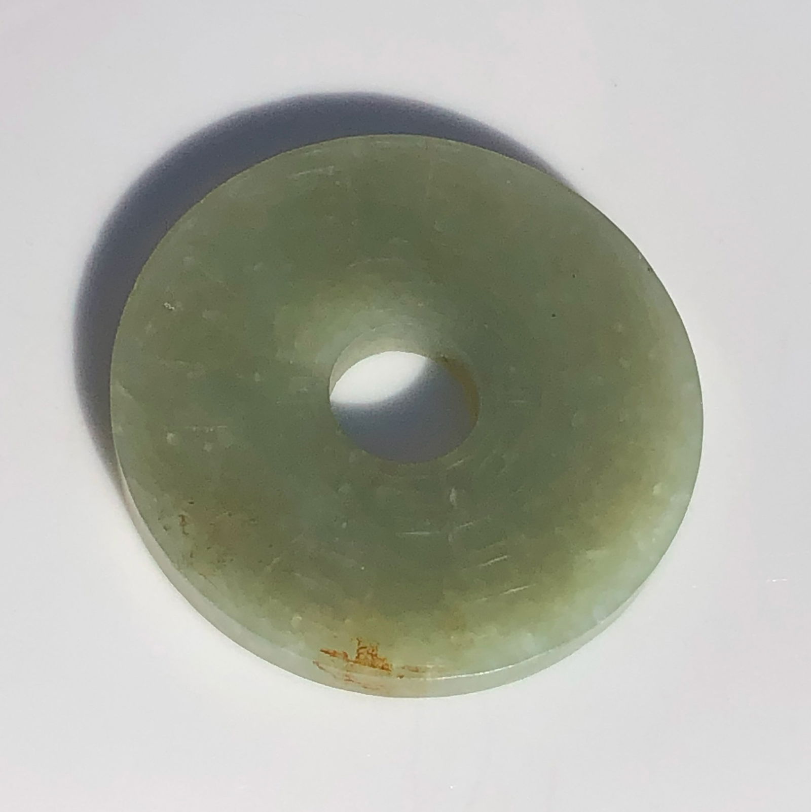 Antique Carved Jade Pendant: Antique Carved Jade Pendant, diamter 2"