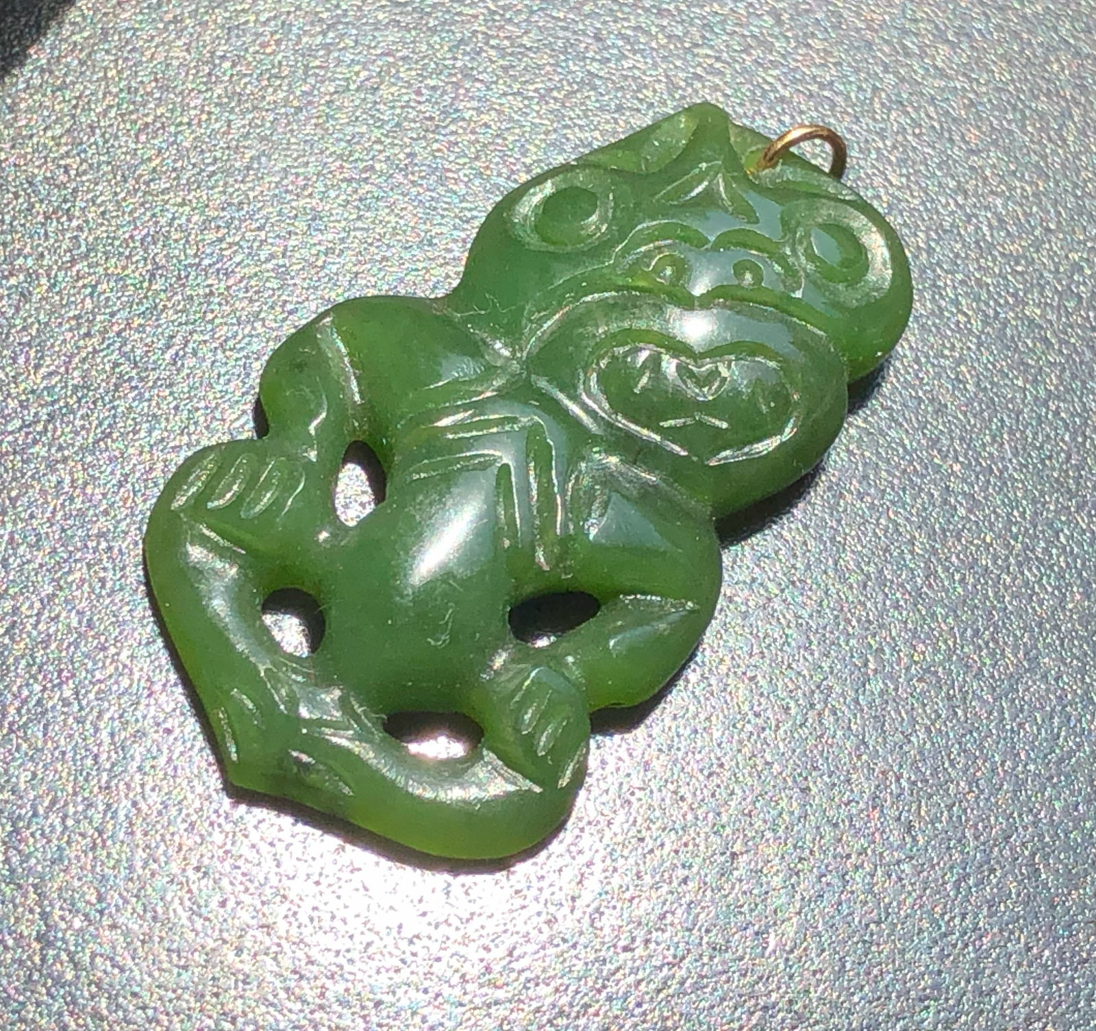 Vintage Green Jade Pendant (1 of 3)